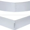 Wiltec Rasenkante aus Stahl 5 m Beetumrandung bestehend aus 5 Elementen je 100 x 14 cm, Beeteinfassung als Stecksystem, verzinkte Mähkante