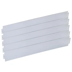 Wiltec Rasenkante aus Stahl 20 m Beetumrandung bestehend aus 20 Elementen je 100 x 14 cm, Beeteinfassung als Stecksystem, verzinkte Mähkante