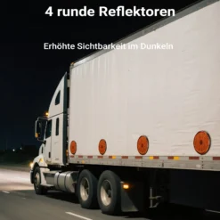 Wiltec Rückleuchten Set für Anhänger 12-teilig, 7-poliger Stecker mit 5 m Kabel, Rücklicht mit E-Prüfzeichen, Anhängerbeleuchtung