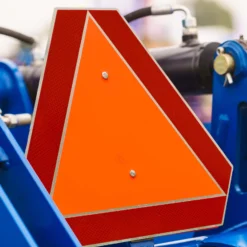 Wiltec reflektierende Warntafel für langsame Fahrzeuge bis 40 km/h, dreieckiges Warnschild aus Aluminium