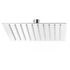 Wiltec Regendusche Duschkopf Quadratisch 30x30cm Edelstahl Kopfbrause Rainshower Brausekopf