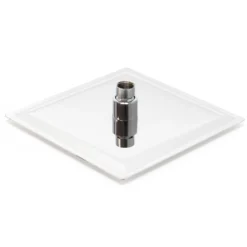 Wiltec Regendusche Duschkopf Quadratisch 20x20cm Edelstahl Kopfbrause Rainshower Brausekopf