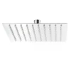 Wiltec Regendusche Duschkopf Quadratisch 40x40cm Edelstahl Kopfbrause Rainshower Brausekopf
