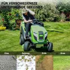 Wiltec Reifen für den Aufsitzmäher 15x6.00-6 4pr mit Schlauch und geradem Ventil Komplettrad Rasentraktor