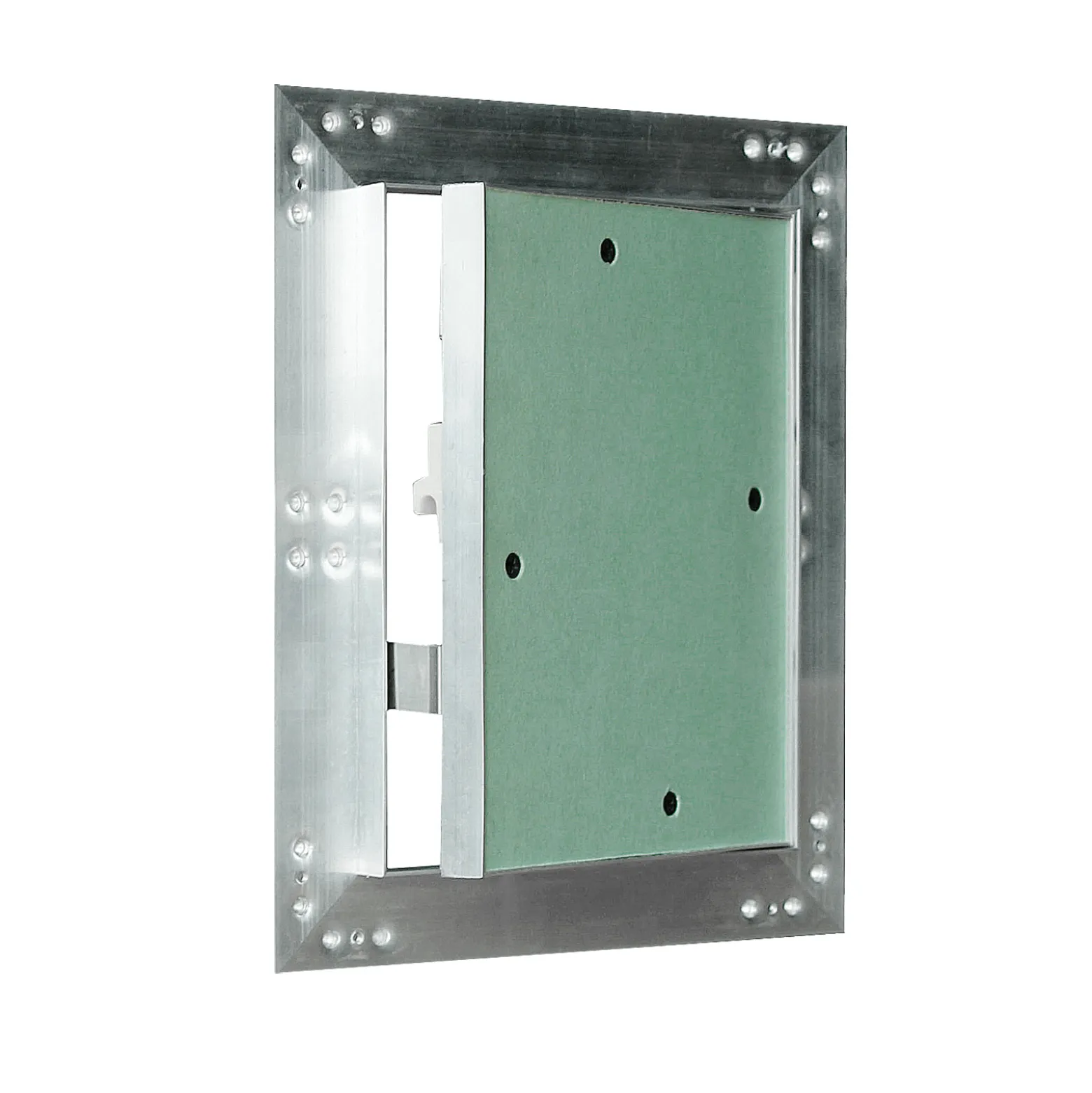 Wiltec Revisionsklappe 15 x 20 cm Revisionstür mit Aluminiumrahmen, Revisionsöffnung mit 12,5 mm Gipskartoneinlage, Revi Klappe für Trockenbau