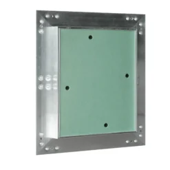 Wiltec Revisionsklappe 20 x 20 cm Revisionstür mit Aluminiumrahmen, Revisionsöffnung mit 12,5 mm Gipskartoneinlage, Revi Klappe für Trockenbau