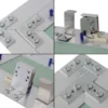 Wiltec Revisionsklappe 40 x 60 cm Revisionstür mit Aluminiumrahmen, Revisionsöffnung mit 12,5 mm Gipskartoneinlage, Revi Klappe für Trockenbau