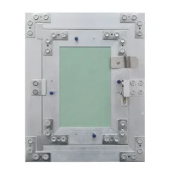 Wiltec Revisionsklappe 40 x 40 cm Revisionstür mit Aluminiumrahmen, Revisionsöffnung mit 12,5 mm Gipskartoneinlage, Revi Klappe für Trockenbau