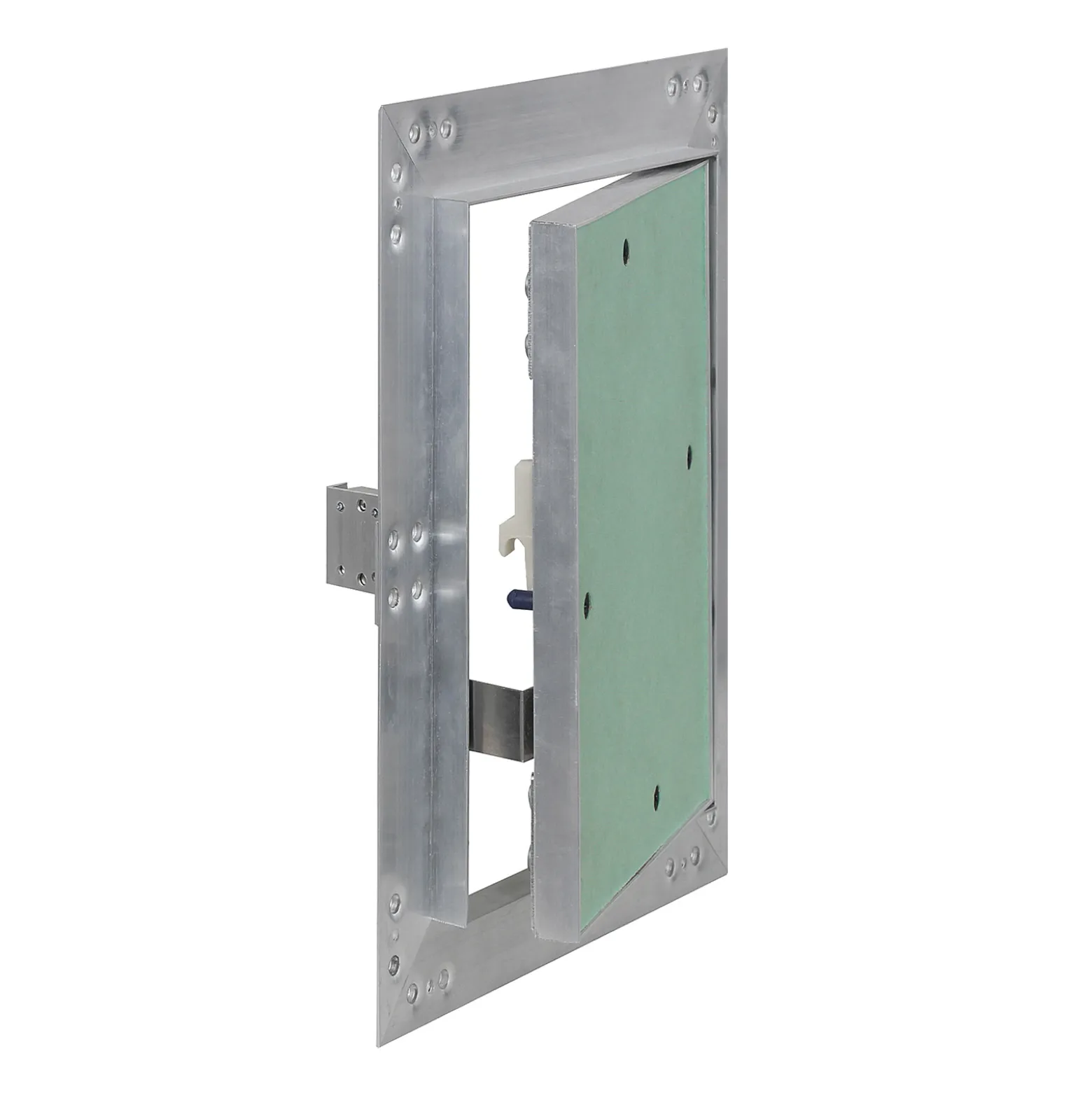 Wiltec Revisionsklappe 25 x 40 cm Revisionstür mit Aluminiumrahmen, Revisionsöffnung mit 12,5 mm Gipskartoneinlage, Revi Klappe für Trockenbau