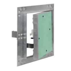 Wiltec Revisionsklappe 50 x 50 cm Revisionstür mit Aluminiumrahmen, Revisionsöffnung mit 12,5 mm Gipskartoneinlage, Revi Klappe für Trockenbau