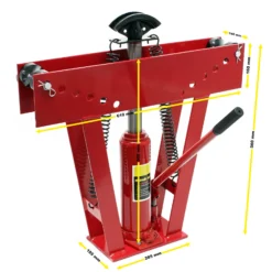 Wiltec Rohrbiegemaschine hydraulisch 16 t, Biegewinkel bis 90°, Rohrbiegegerät Rohrbieger mit 8 Presstücken 21,3-88,9 mm, Biegemaschine Rohre