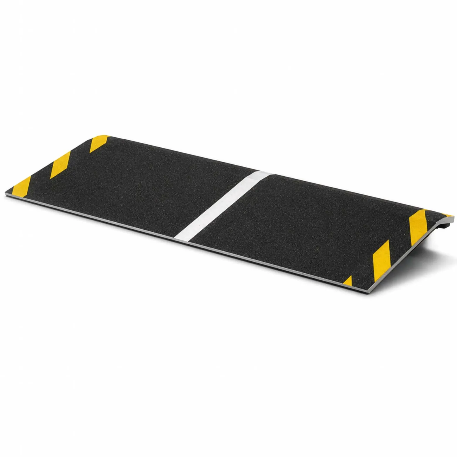 Wiltec Rollstuhlrampe Alu 800 x 250 x 21 mm, Türschwellenrampe bis 40 mm Stufenhöhe und 363 kg Traglast, rutschfeste Bordsteinrampe für Rollstuhl und Rollator