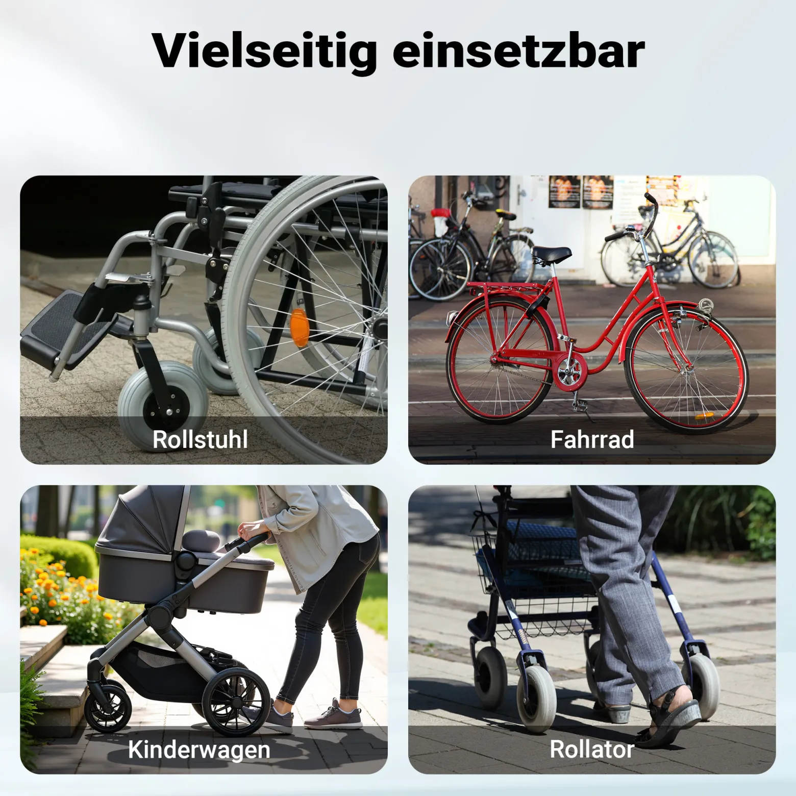 Wiltec Rollstuhlrampe faltbar 122 cm 270 kg, mobile Auffahrschiene als Rollirampe, Aluminium Kofferrampe mit rutschfester Oberfläche