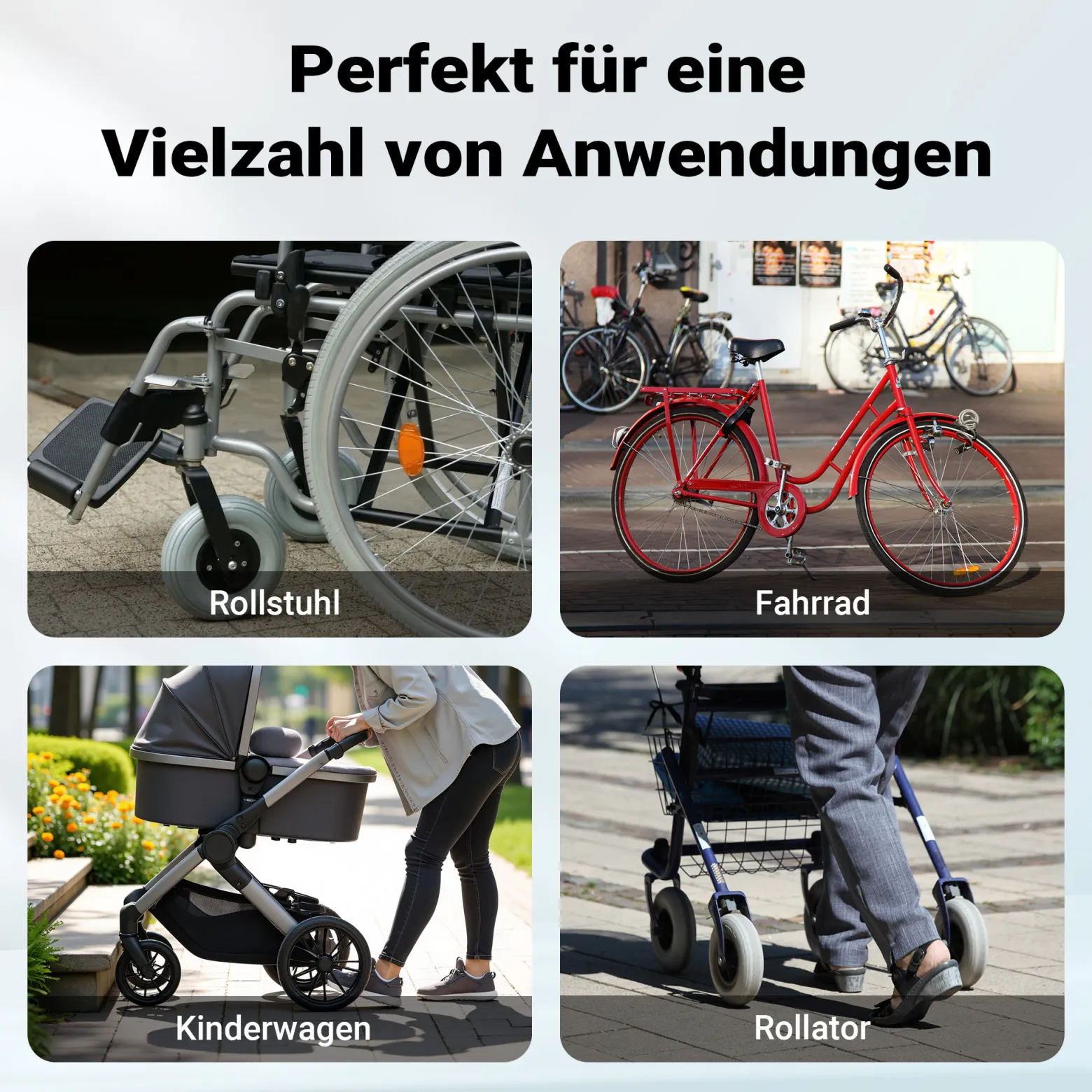 Wiltec Rollstuhlrampe faltbar 150 cm 270 kg, mobile Auffahrschiene als Rollirampe, Aluminium Kofferrampe, Flachrampe klappbar