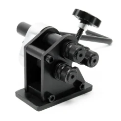 Wiltec Rundbiegemaschine mit min. Biegeradius 70 mm und max. Durchmesser 6,5 mm, Rollenbiegemaschine manuell für Flachstahl und Rundstahl