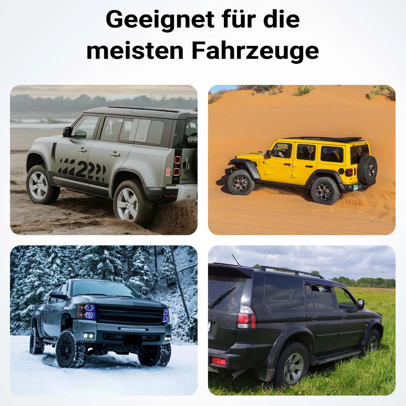 Wiltec Sandbleche Paar 581 x 295 x 65 mm Sandboards bis 7 t, 2er Set Anfahrhilfe für Wohnmobil, Bergeboards Traktionshilfe für Sand, Schlamm und Schnee