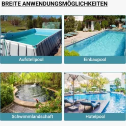 Wiltec Sandfilteranlage für Pools bis zu 20 m³, Filteranlage, Poolfilter, Pumpe Schwimmbadpumpe