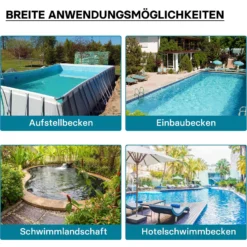 Wiltec Sandfilteranlage 550 W mit 38l Filtertank und selbstansaugender Pumpe 18000 l/h, Sandfilterpumpe, Pool-Pumpe