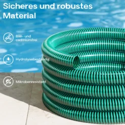 Wiltec Saugschlauch Druckschlauch 10m, flexibel, 50mm (2