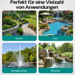 Wiltec Saugschlauch Druckschlauch 10m, flexibel, 38mm (1 1/2") grün - Made in Europe, zum Anschluss an Teichpumpen und Hauswasserwerke