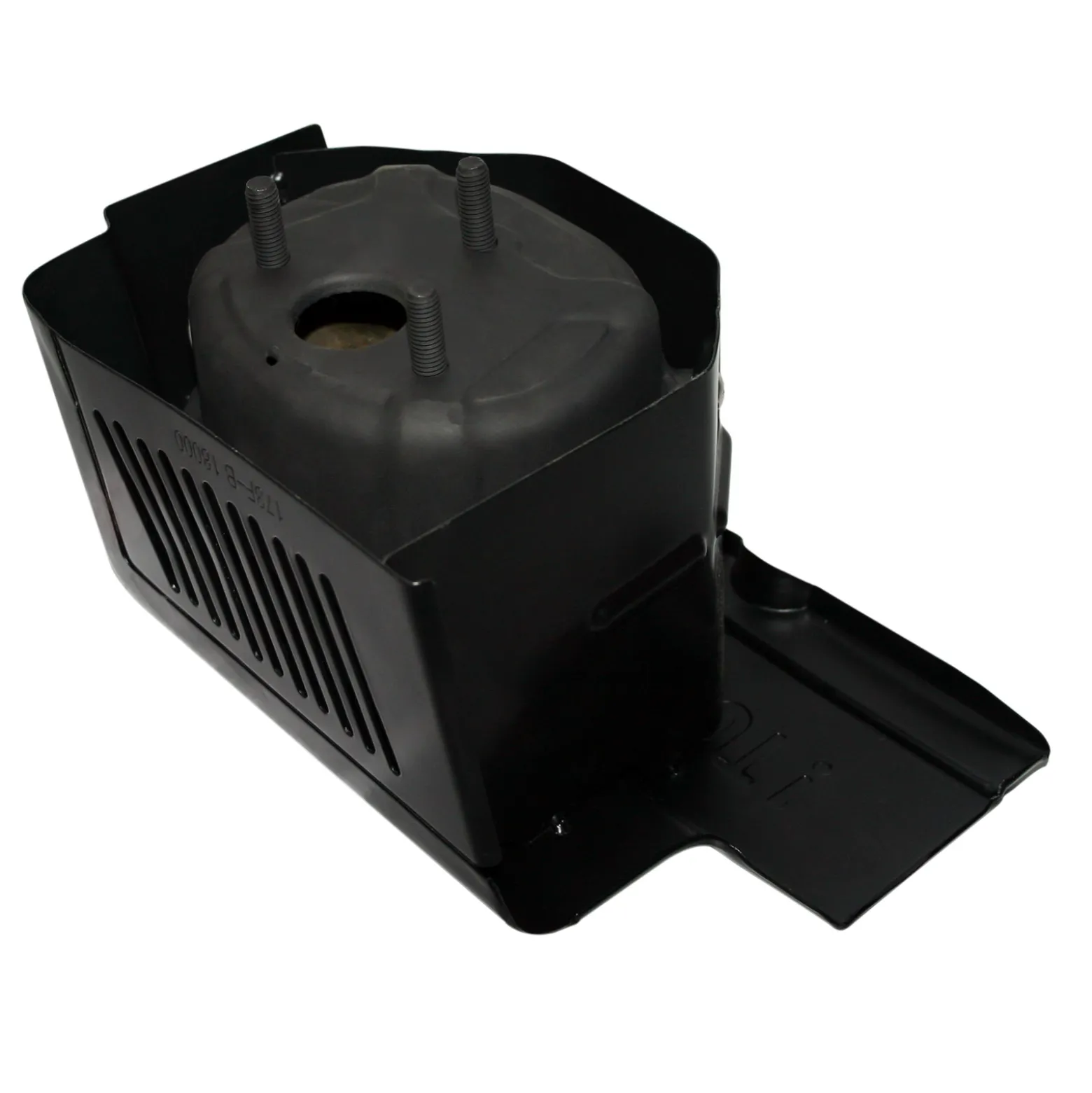 Wiltec Schalldämpfer für LIFAN 9 PS Motor – Benzinmotor Ersatzteil Silencer – Einzylinder für Kleinmaschinen & Karts, 4-Takt Motor & OHV Ventilsteuerung