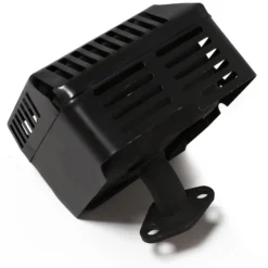 Wiltec Schalldämpfer für Strong 6,5 PS Motor – Benzinmotor Ersatzteil Silencer – Einzylinder für Kleinmaschinen & Karts, 4-Takt Motor & OHV Ventilsteuerung