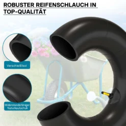 Wiltec Schlauch Luftschlauch für Rasenmäherreifen TR87 13x5.00-6 Rasentraktor Aufsitzmäher