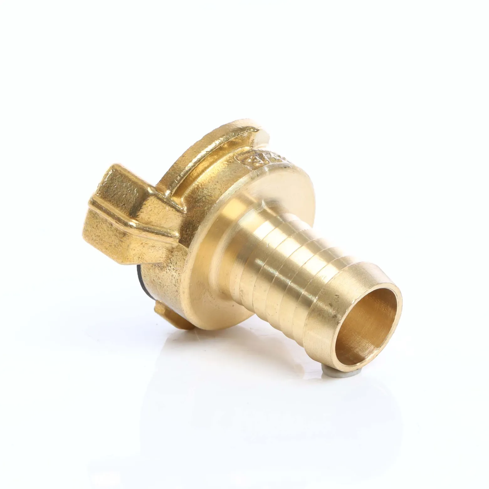 Wiltec Schlauchtülle aus Messing DN20 (3/4") Schnellkupplung für Wasserschlauch Schlauchverbinder Gartenschlauch