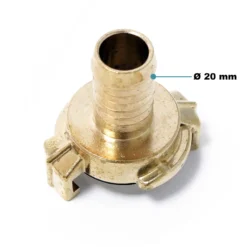 Wiltec Schlauchtülle aus Messing DN20 (3/4