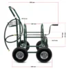Wiltec Schlauchwagen ohne Schlauch, Schlauchaufroller für 5/8" (16 mm) Gartenschlauch bis 76 m, mit Reifen Ø 25cm Gartenschlauchwagen, Gartenschlauchtrommel