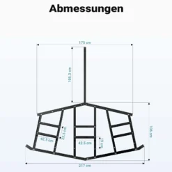 Wiltec Schleppegge 217 x 106 cm, Wiesenegge für Rasentraktor, ATV und UTV, Wiesenschleppe zur Bodenbearbeitung und Bodennivellierung