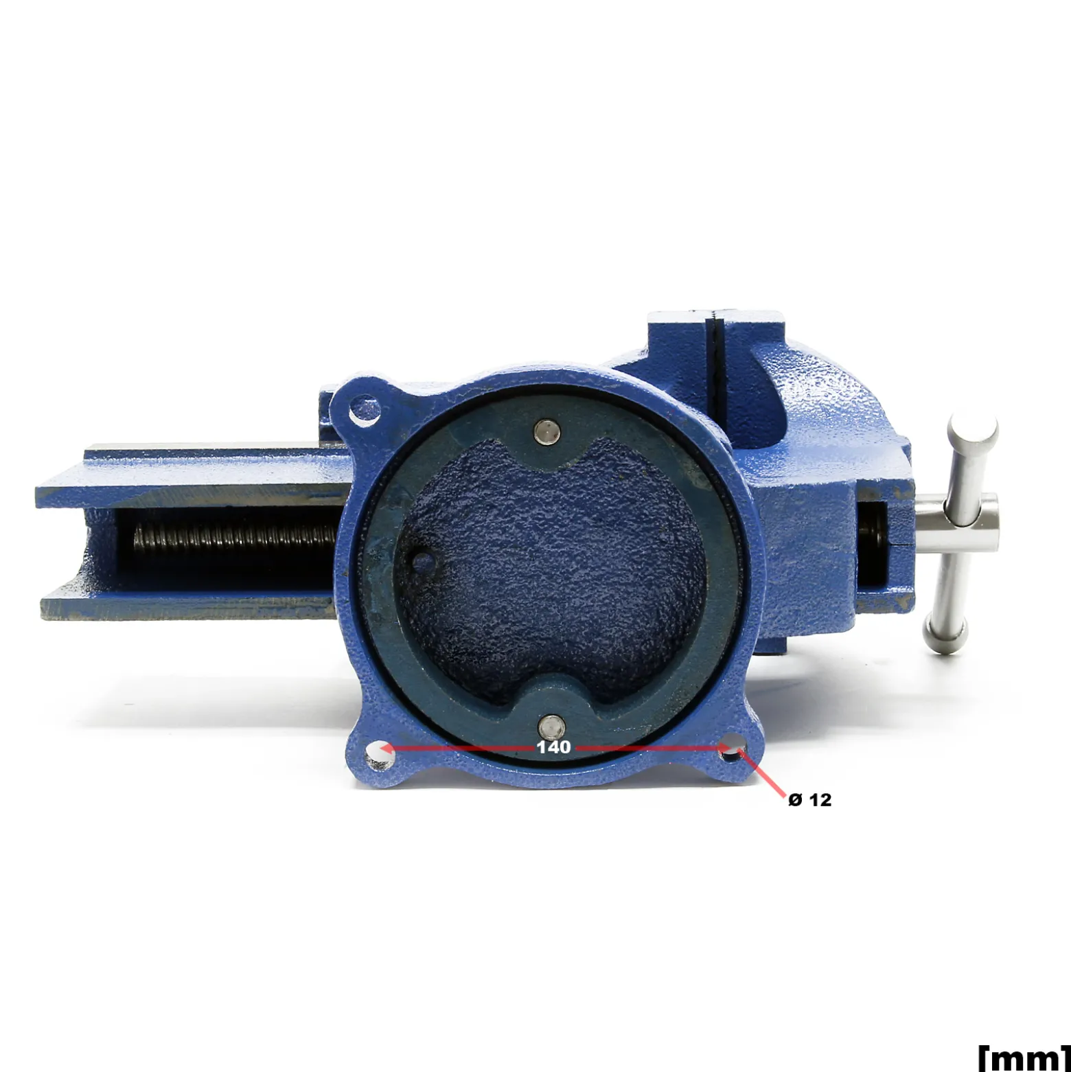 Wiltec Schraubstock Heavy Duty 150 mm Klemmbacke, Spannwerkzeug mit Amboss für schwere Beanspruchung für Werkbank