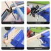 Wiltec Schraubstock Light Duty 100 mm Klemmbacke, Spannwerkzeug mit Amboss für leichte Beanspruchung für Werkbank