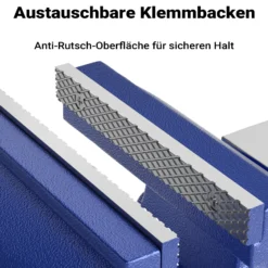 Wiltec Schraubstock Light Duty 100 mm Klemmbacke, Spannwerkzeug mit Amboss für leichte Beanspruchung für Werkbank