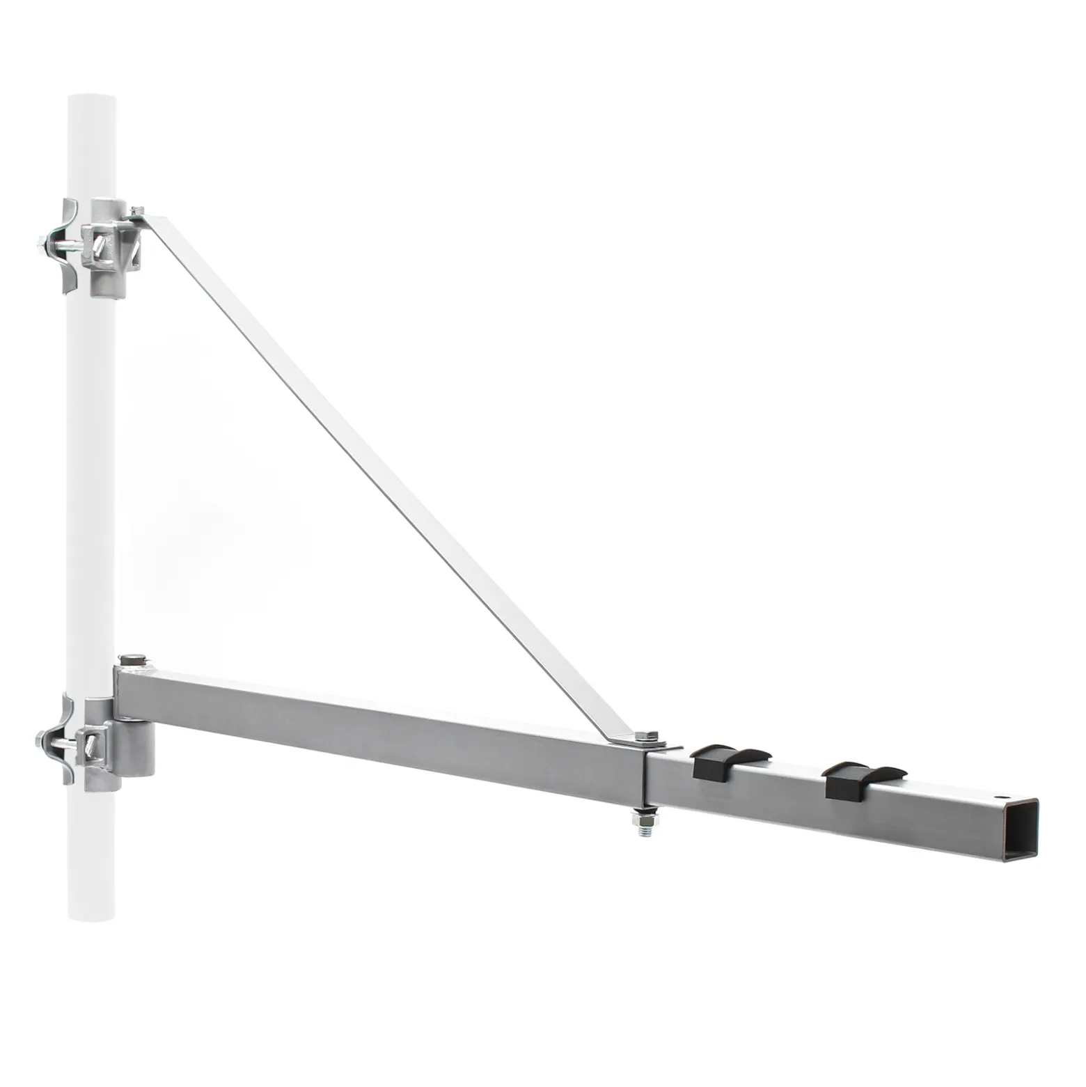 Wiltec Schwenkarm Halterung für Seilzug bis 600 kg, Träger für Seilwinde mit 110 cm Ausladung, schwenkbarer Arm für Seilhebezug, Lastarm für Hebezug