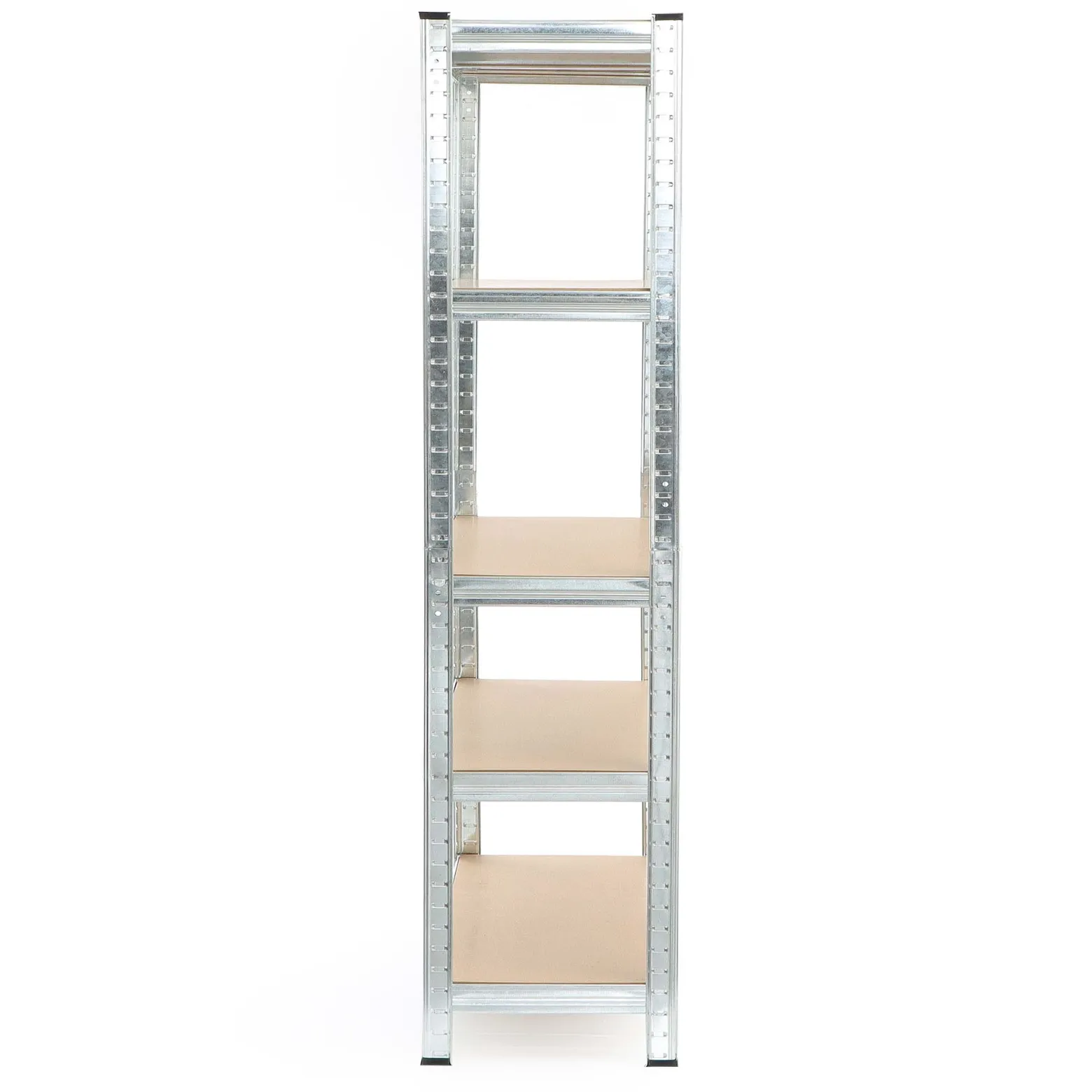 Wiltec Schwerlastregal 90x45x180cm, Gesamtlast 875kg, Steckregal verzinkt aus Stahl, Lastenregal mit 5 Ablagen, Werkstattregal