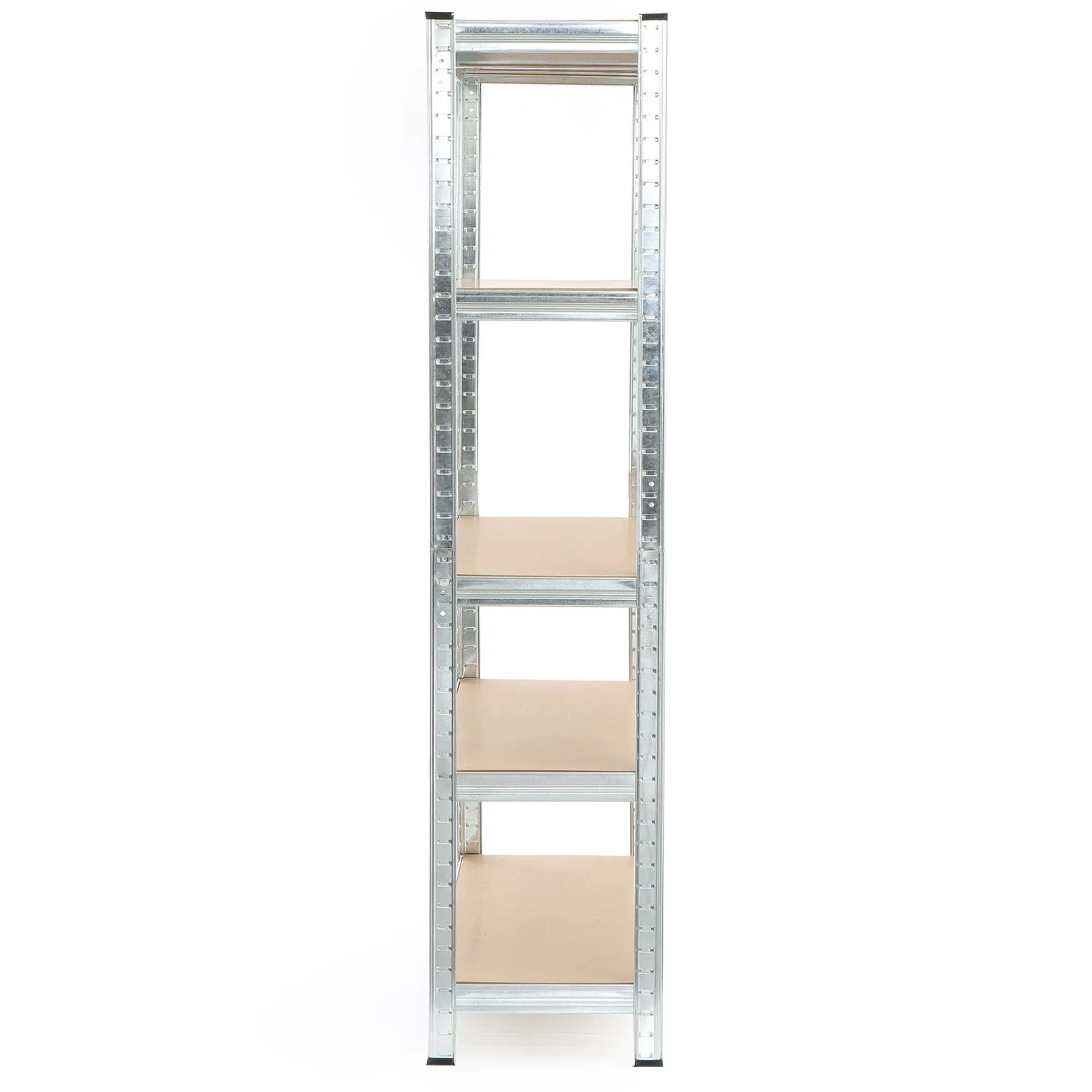 Wiltec Schwerlastregal 90x40x180cm, Gesamtlast 875kg, Steckregal verzinkt aus Stahl, Lastenregal mit 5 Ablagen, Werkstattregal