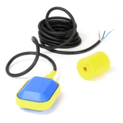 Wiltec Schwimmerschalter für Pumpen, 230VAC 16A, Pegelschalter für Tauchpumpen, Wechsler mit 10 m Kabel