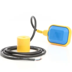 Wiltec Schwimmerschalter für Pumpen, 230VAC 16A, Pegelschalter für Tauchpumpen, Wechsler mit 2 m Kabel