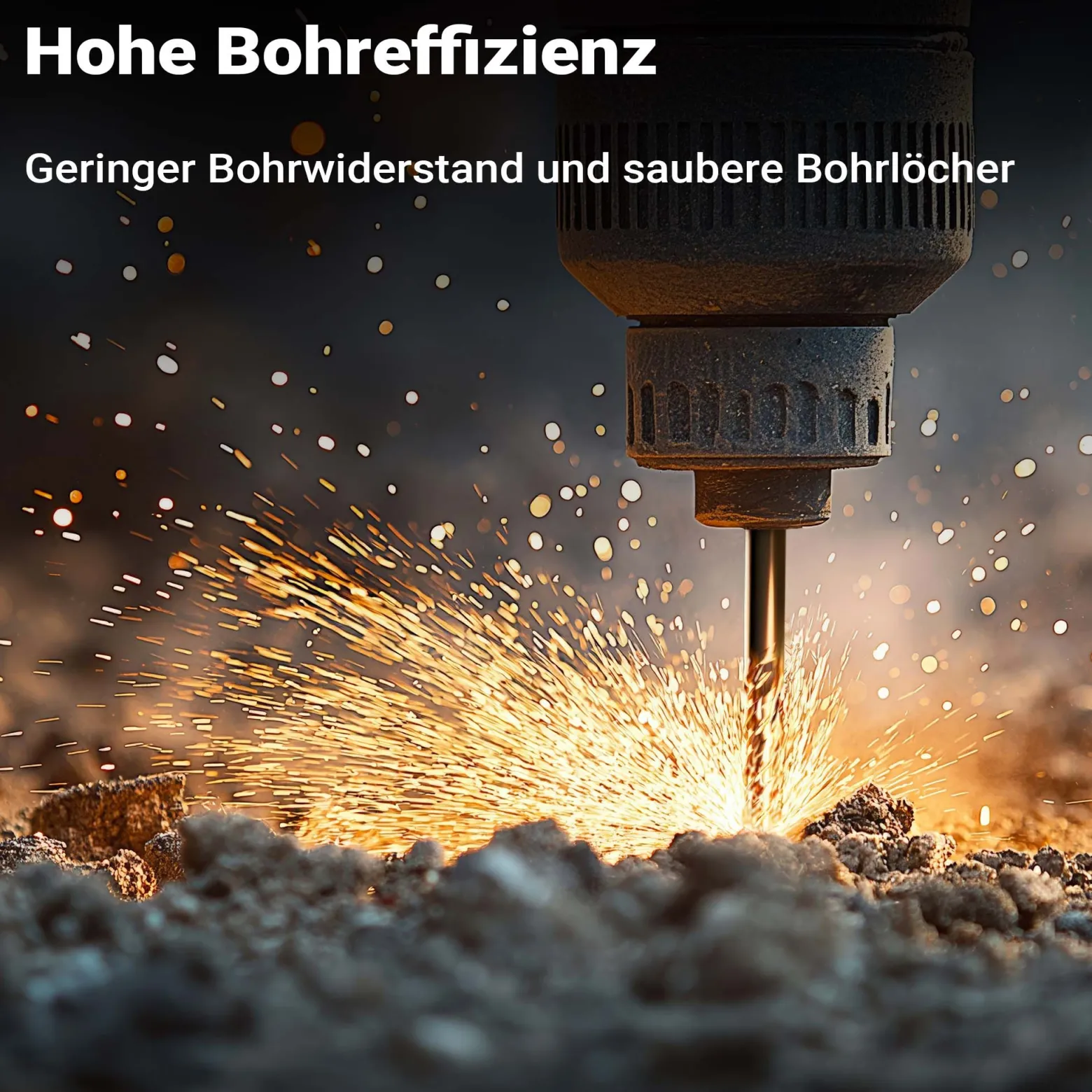 Wiltec SDS Bohrer Set 3 teilig, 1000 mm Länge, 870 mm Bohrtiefe, Ø 12/16/24 mm, Hammerbohrer Durchbruchbohrer aus Stahl für Wände, Beton, Stein