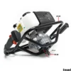 Wiltec Set Erdlochbohrer 2,2 kW 63 ccm und 200 mm Bohrschnecke, Erdbohrer mit 2 Takt Benzinmotor, Pfahlbohrer Motorerdbohrer für saubere Bohrungen