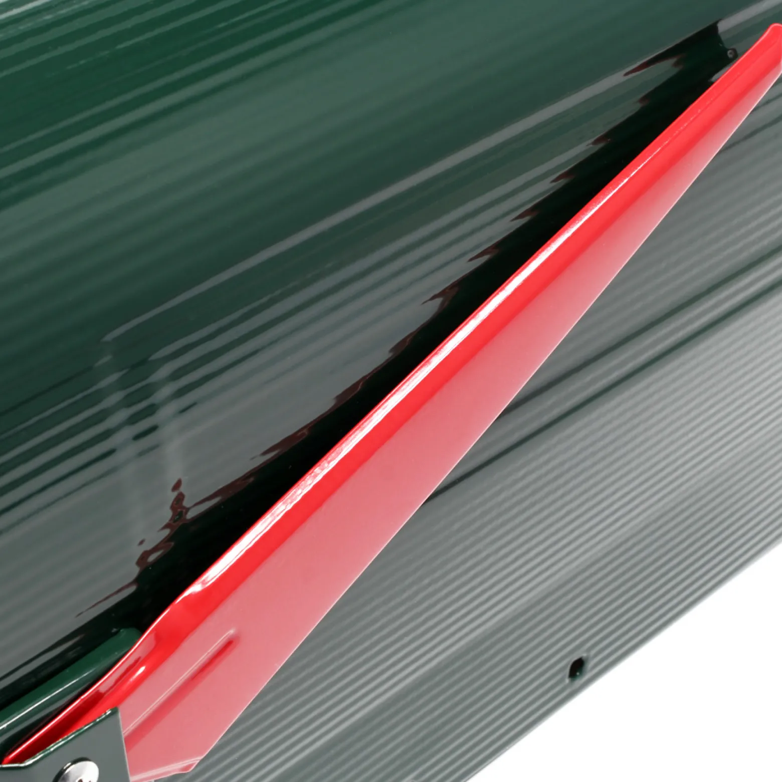 Wiltec Set US Mailbox grün 180 x 220 x 480 mm, amerikanischer Briefkasten mit Fahne, Standbriefkasten Stahl amerikanisches Design mit passendem Standfuß