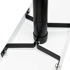 Wiltec Set US Mailbox grün 180 x 220 x 480 mm, amerikanischer Briefkasten mit Fahne, Standbriefkasten Stahl amerikanisches Design mit passendem Standfuß