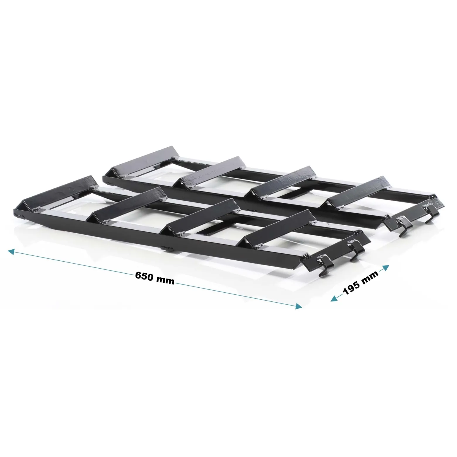 Wiltec Set 2x Auffahrrampe bis 2 t je Paar 915 x 350 x 275 mm plus 2x Verlängerung, Auffahrschiene Wartungsrampe aus Stahl mit Erweiterung