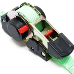 Wiltec Set 4x Automatik Zurrgurt 320 daN Zuglast 3,5m x 25mm PES Spanngurt mit S-Haken selbstaufrollend, ideal für Autotransport