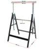 Wiltec Set 2x Gerüstbock 58x68x80-130cm, bis 200kg, klappbare Unterstellböcke, höhenverstellbare Stützböcke für Heimwerker und Profis
