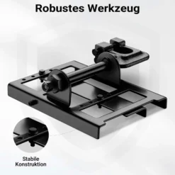 Wiltec Sägeführung für Kettensägen 5-15 cm, mobiles Sägewerk variabel einstellbar, Führungsschiene einfache Montage, Motorsäge Schnittführung Stahl