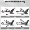 Wiltec Sitzscooter Schwarz, verstellbarer Kartsitz für Elektroscooter bis 120 kg, Sitzscooter kompatibel mit Hoverboards, ergonomischer Sitz