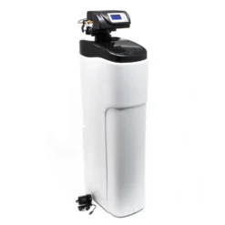 Wiltec SOFT-D Wasserenthärtungsanlage, Wasserentkalkung mit 1000 l/h, Entkalkungsanlage mit Ionentauscher, Wasserenthärter mit 30 l Soletank