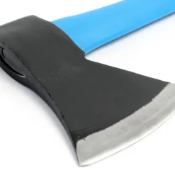 Wiltec Spaltaxt 600 g mit 360 mm Stiel aus Fiberglas, Klinge aus Carbonstahl, Holzaxt für Brennholz, Spaltbeil Axt